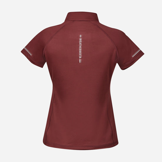 Womens Victoria Premium Short Sleeve Top Maroon