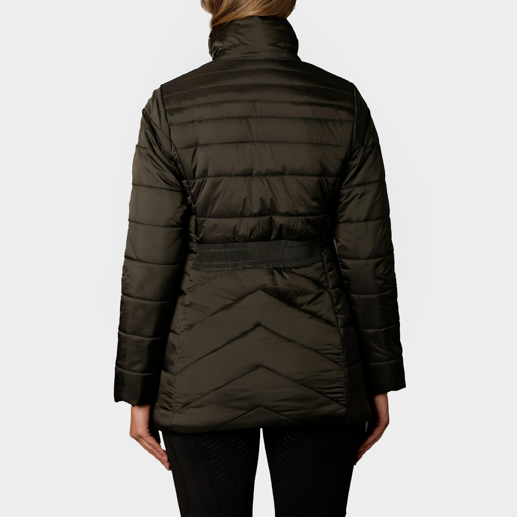 Womens Harlow Puffer Jacket Olive