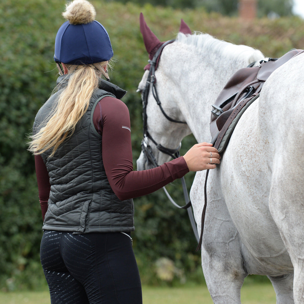 Womens Gia Puffer Vest Olive