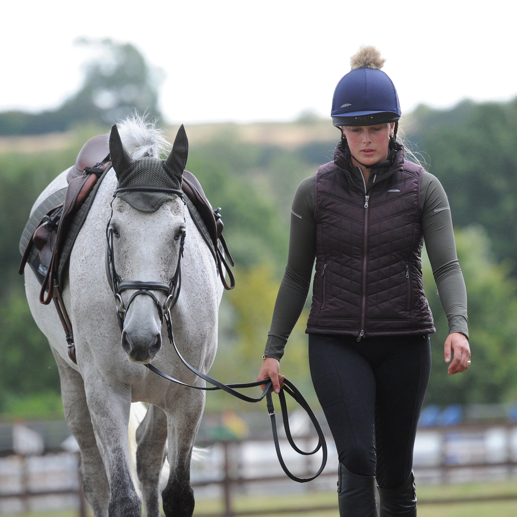 Womens Gia Puffer Vest Mulberry