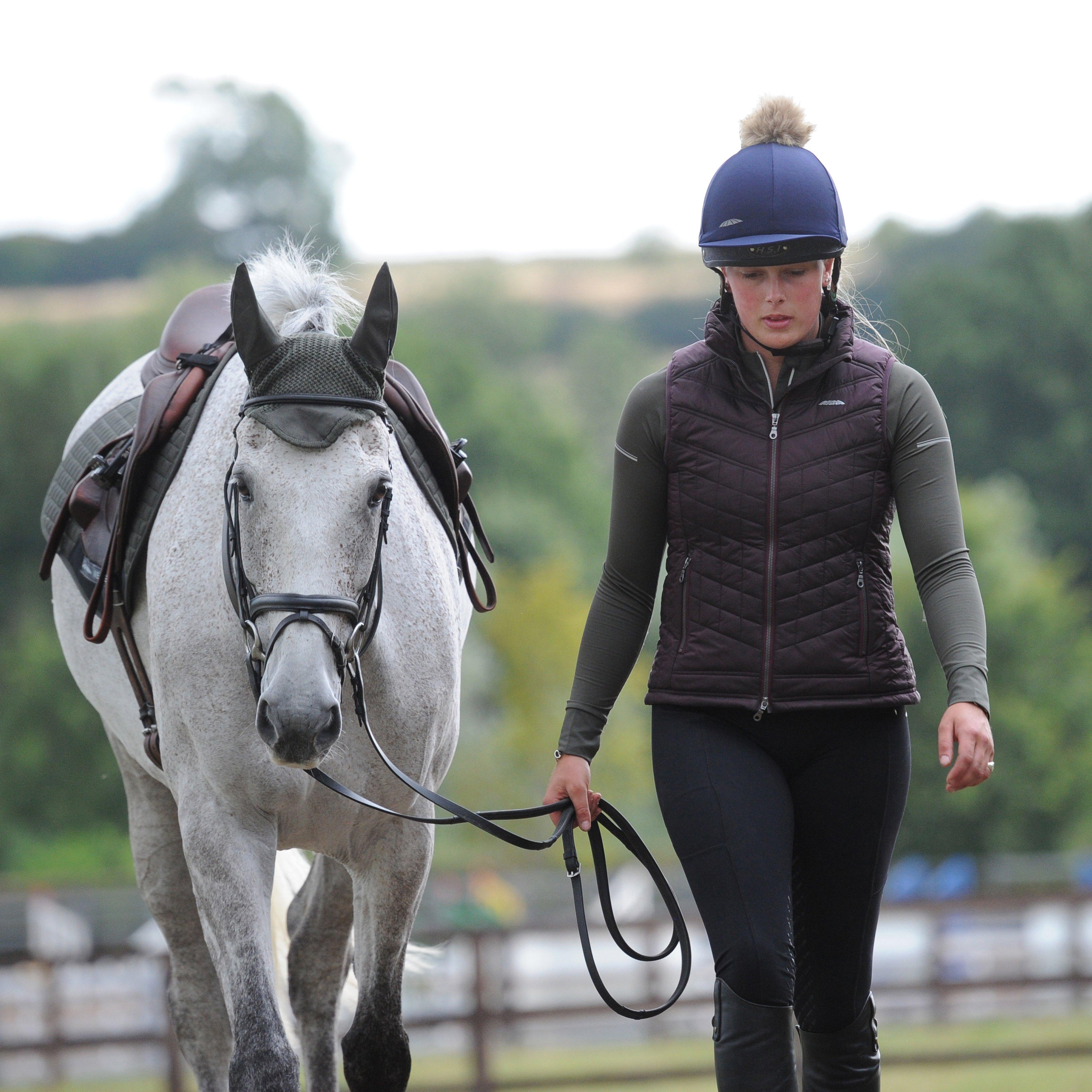 Womens Gia Puffer Vest Mulberry