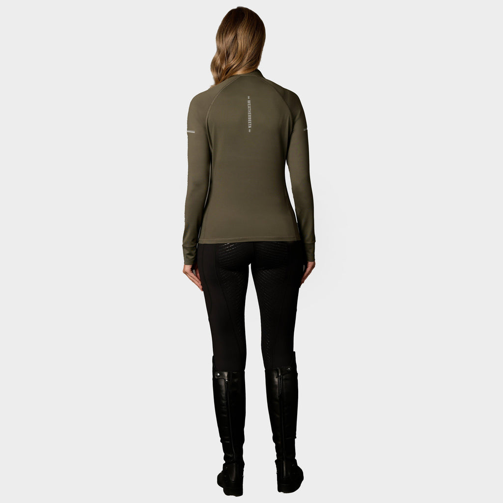 Womens Victoria Premium Thermal Base Layer Olive