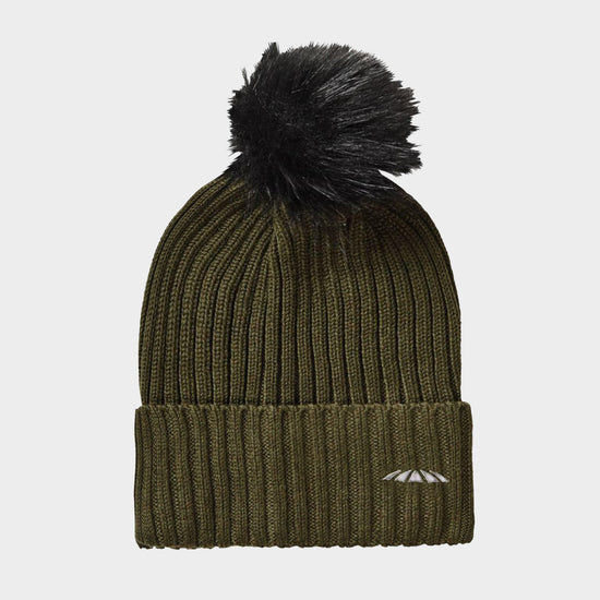 Womens Knit Beanie Olive