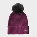 Womens Knit Beanie Mulberry