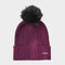 Womens Knit Beanie Mulberry
