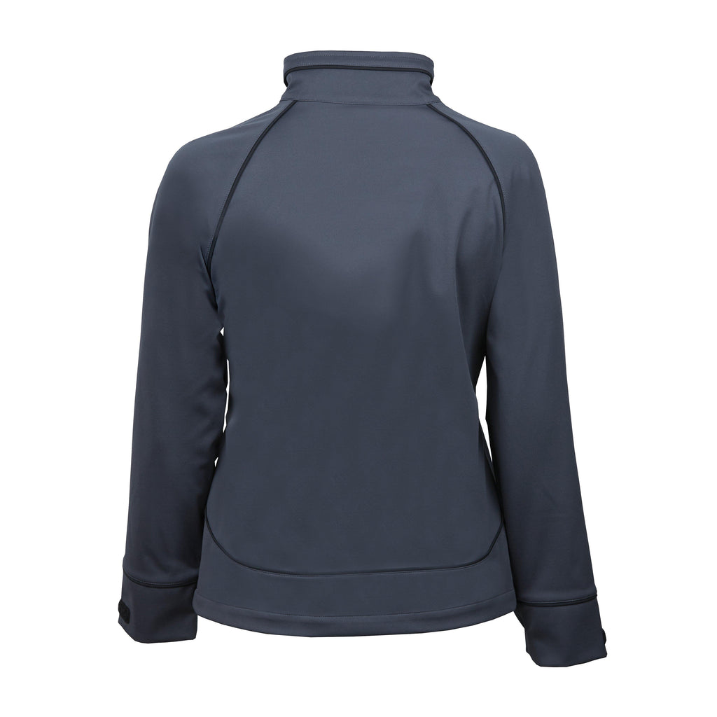 Womens Rylie Piping Trim Soft Zip Jacket Asphalt/Black
