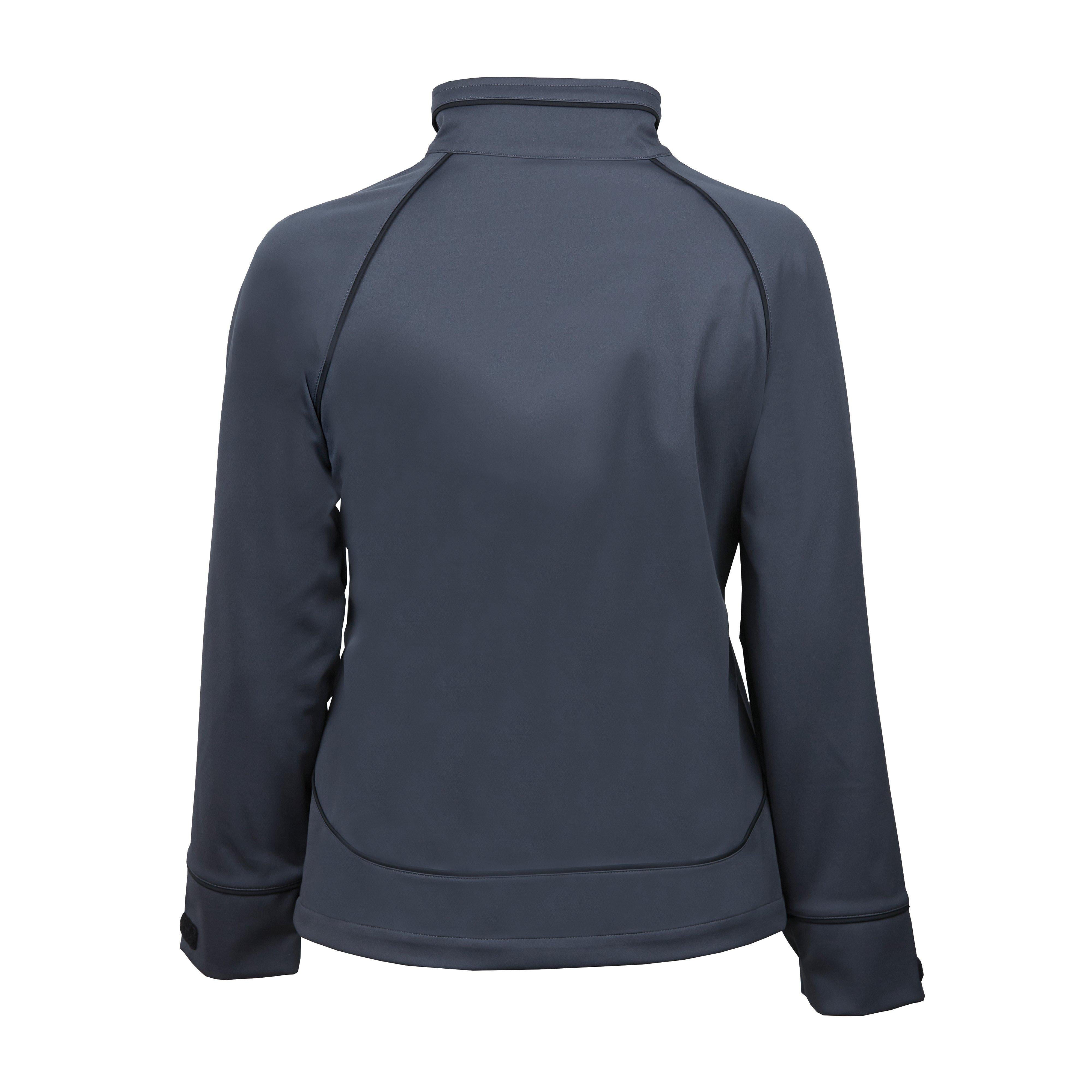 Womens Rylie Piping Trim Soft Zip Jacket Asphalt/Black