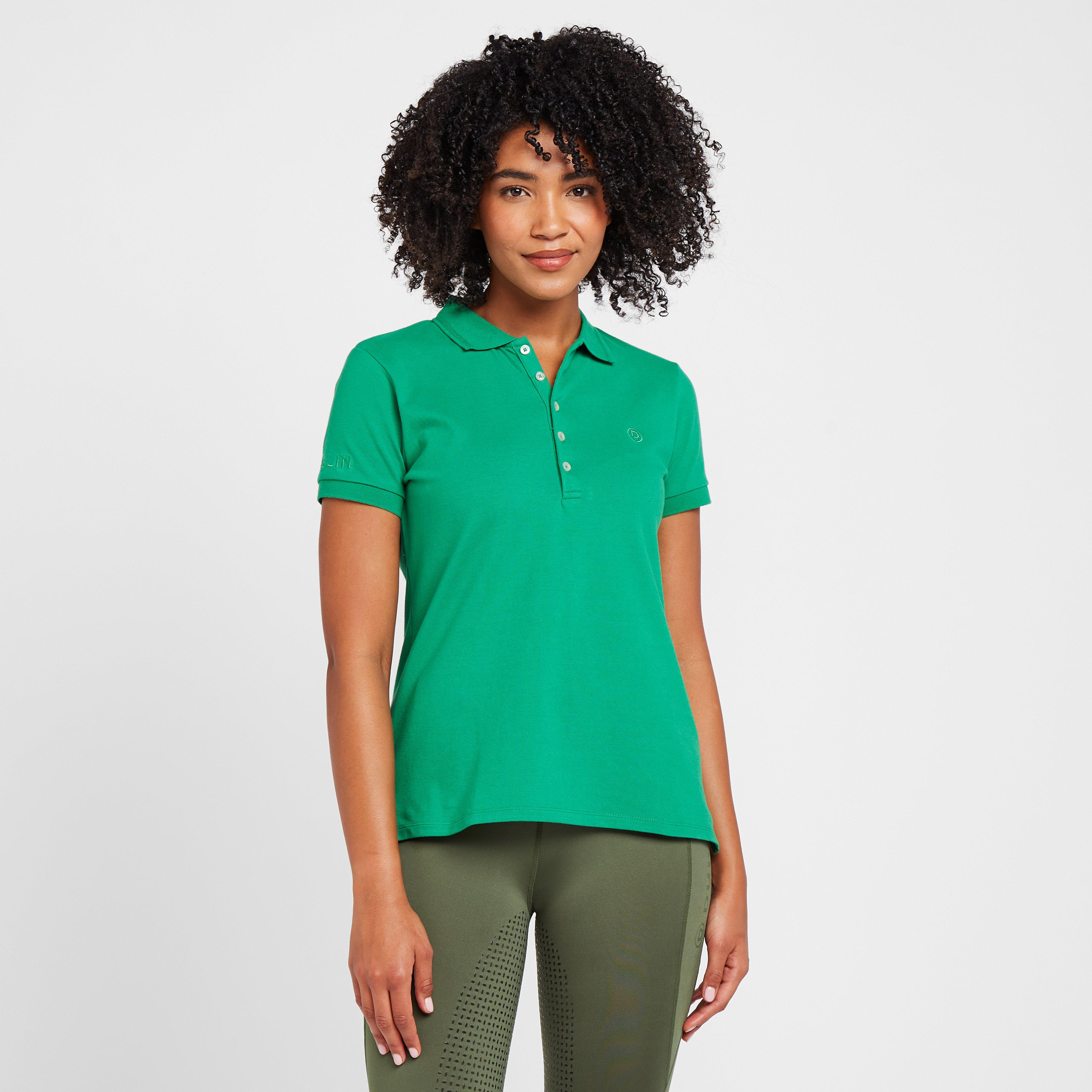Womens Lily Cap Sleeve Polo Green