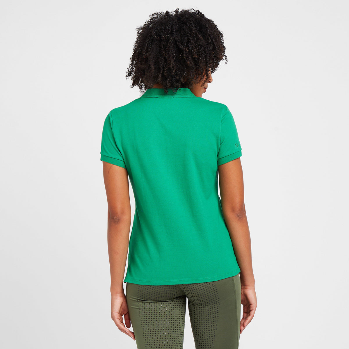 Womens Lily Cap Sleeve Polo Green