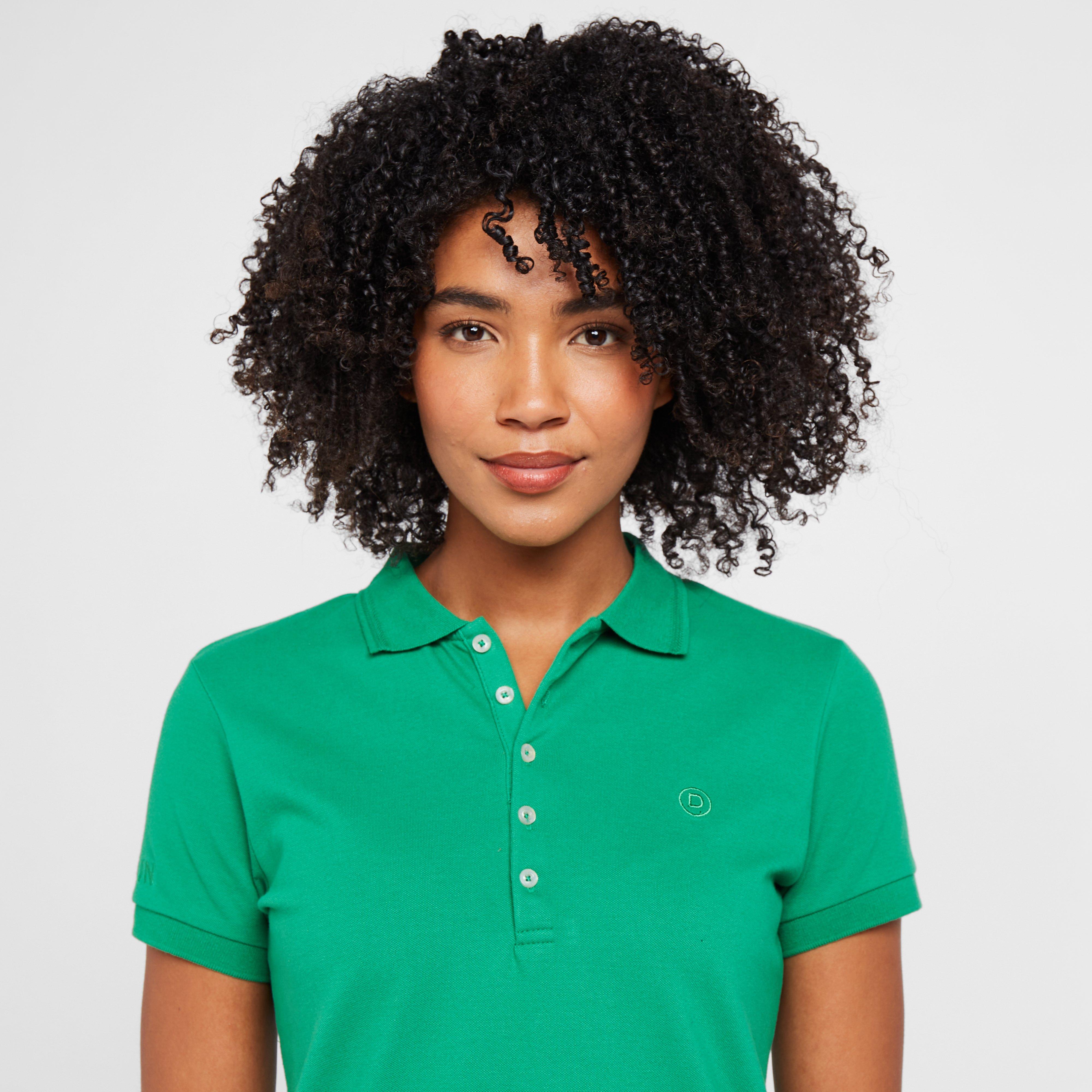 Womens Lily Cap Sleeve Polo Green