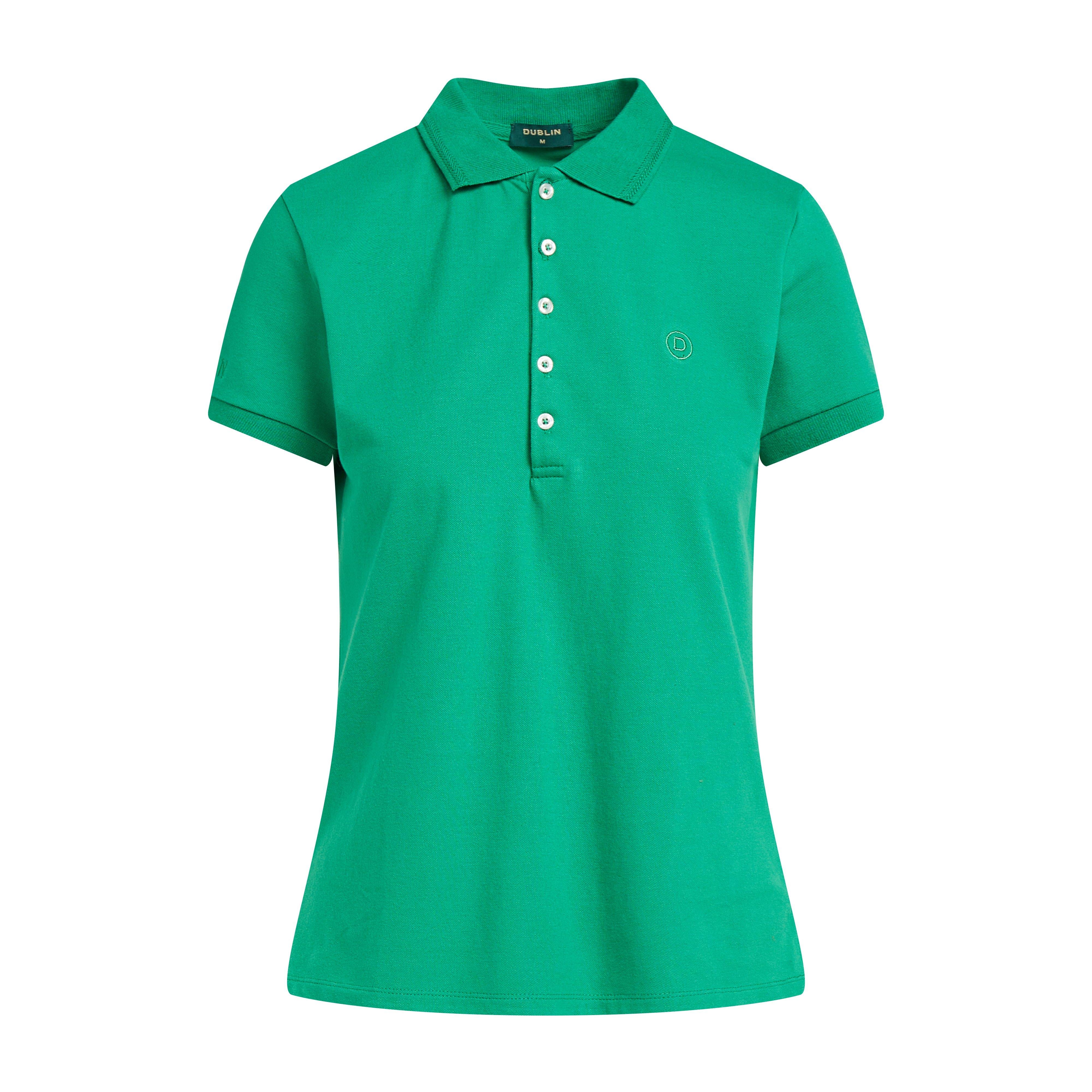 Womens Lily Cap Sleeve Polo Green