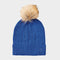 Womens Cable Knit Beanie Cobalt