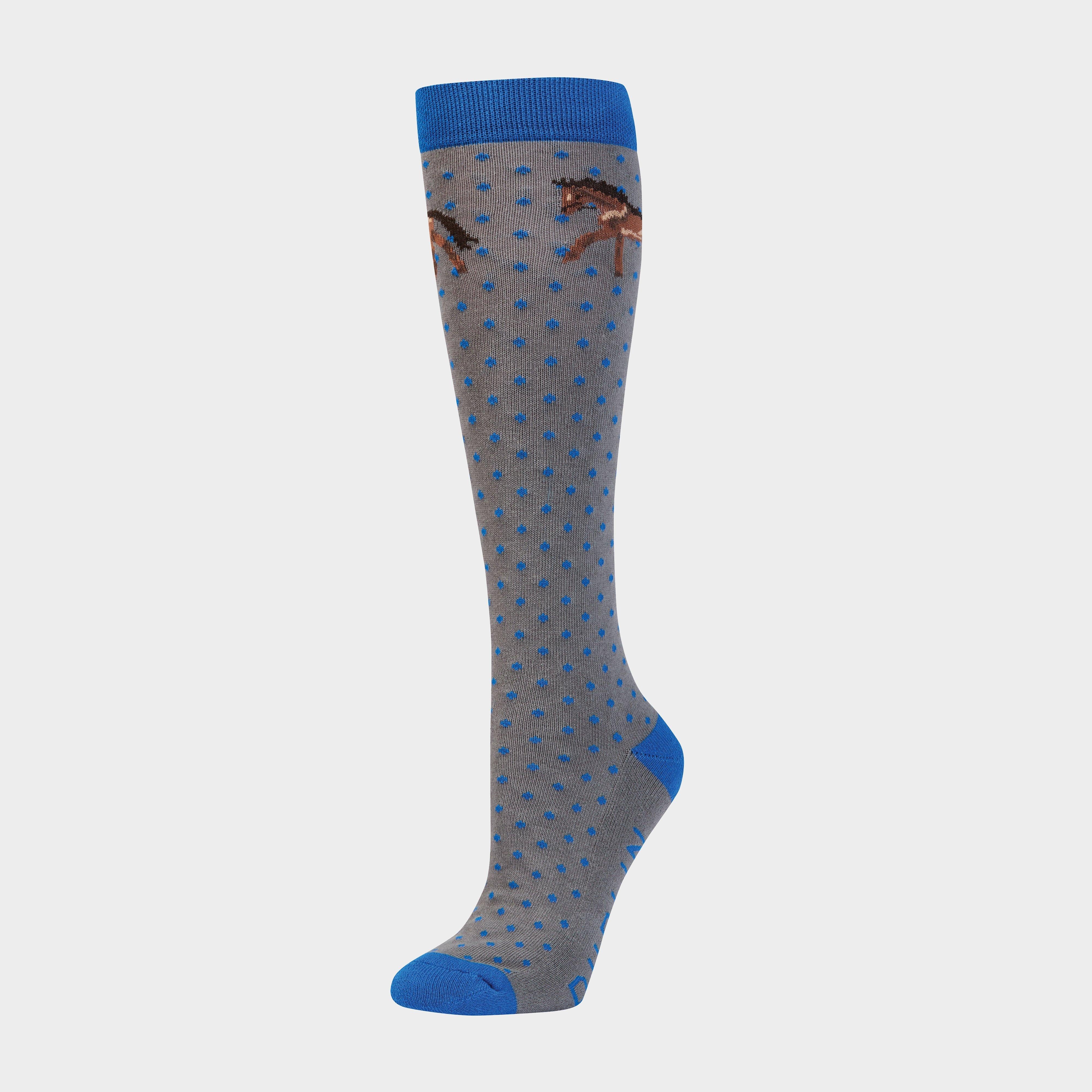 Womens Socks Cobalt Horse