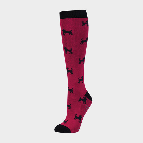 Womens Socks Red Dogs