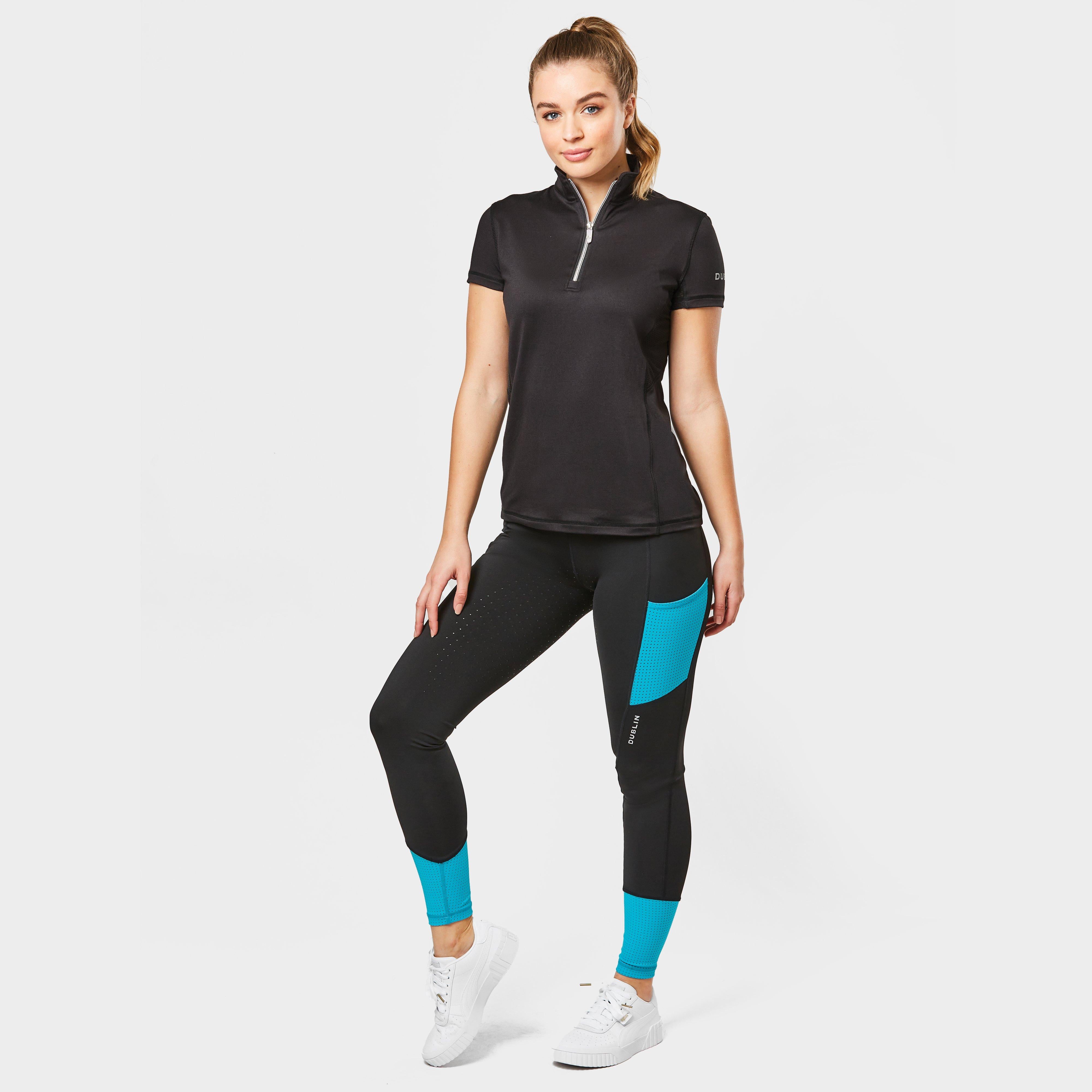 Women's Power Performance Midrise Tights Black/Blue