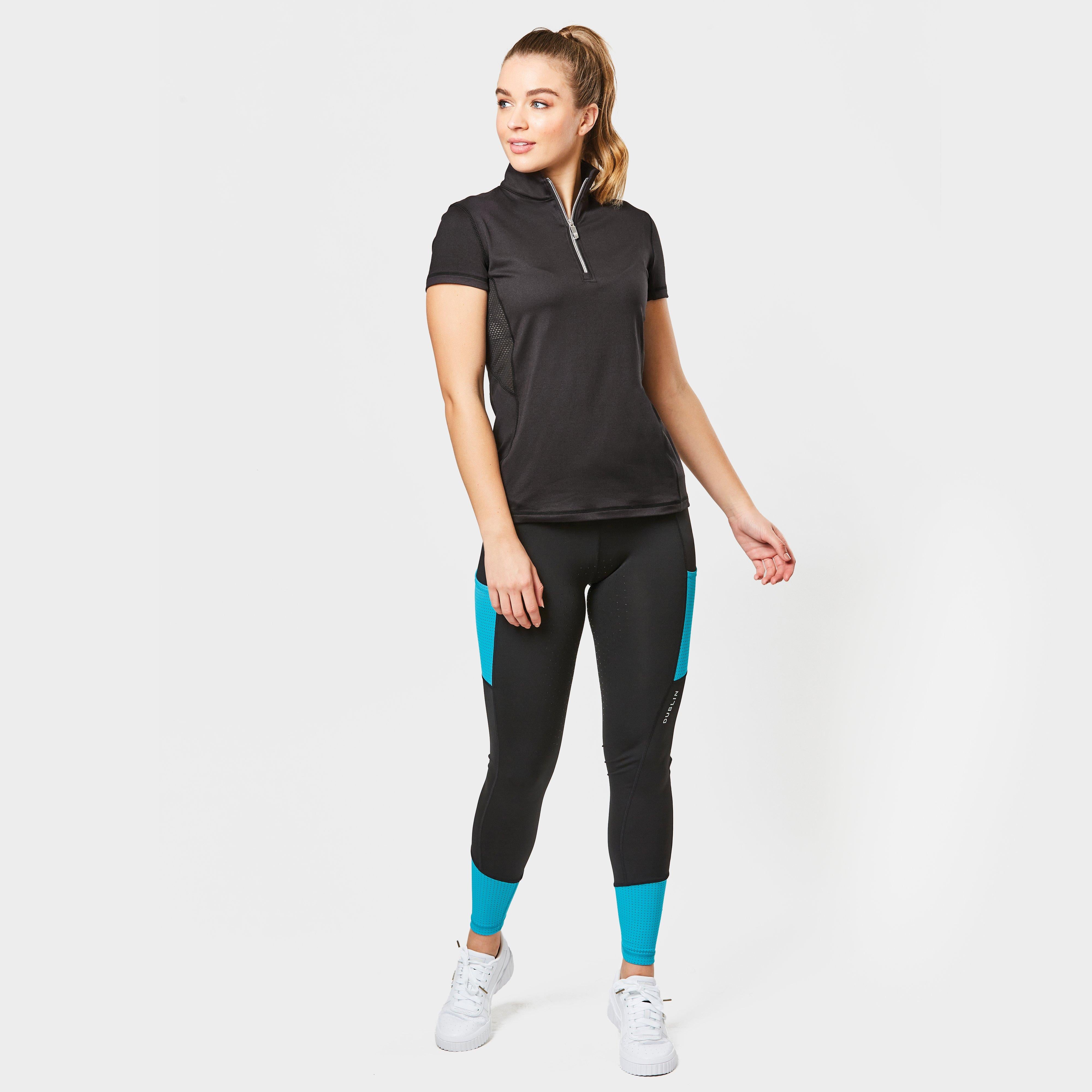 Women's Power Performance Midrise Tights Black/Blue