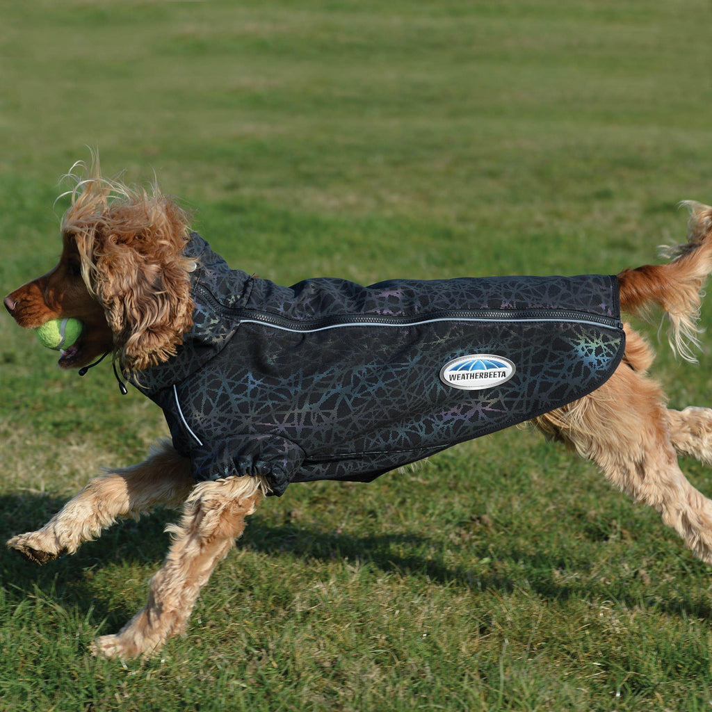 ComFiTec Reflective Active Dog Coat Black