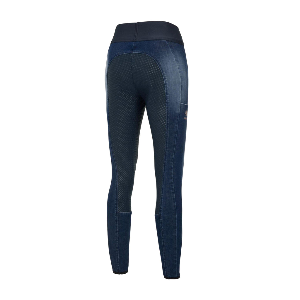 Womens Rosa Full Seat Grip Jean Breeches Denim Blue