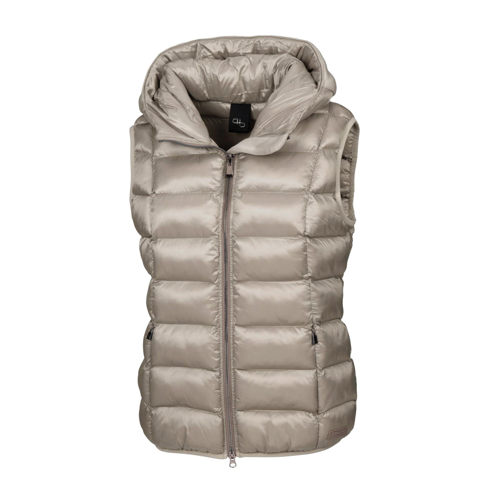 Womens Quilted Sia Gilet Ash Gold
