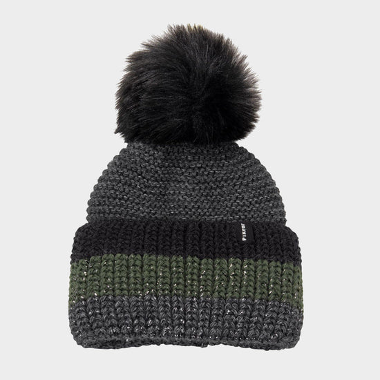 Womens Bobble Hat Grey