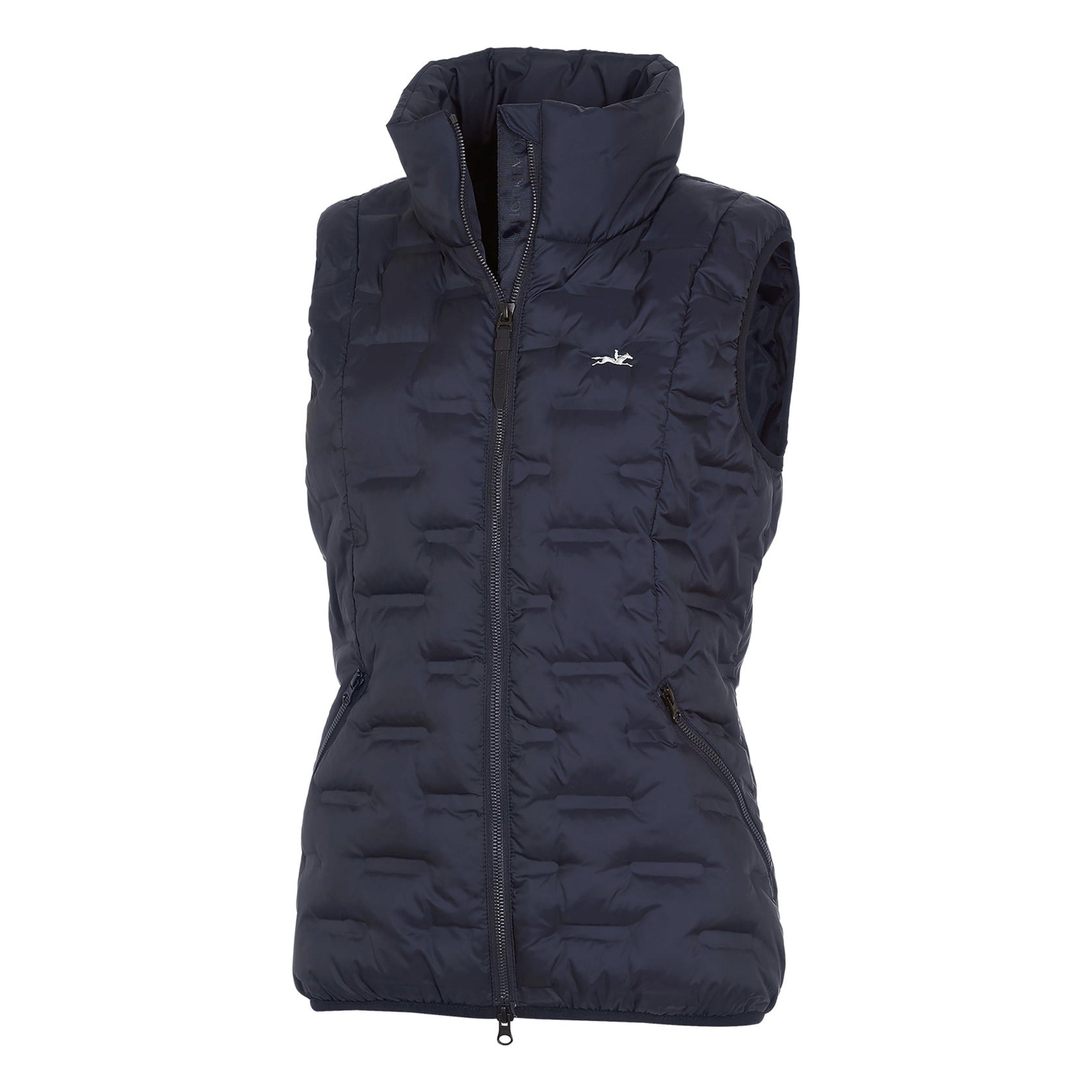 Womens Rose Quilted Gilet Blue Night