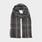 Womens Woven Scarf Black Chequered