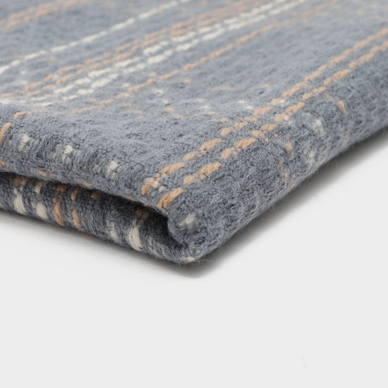 Womens Woven Scarf Grey Chequered