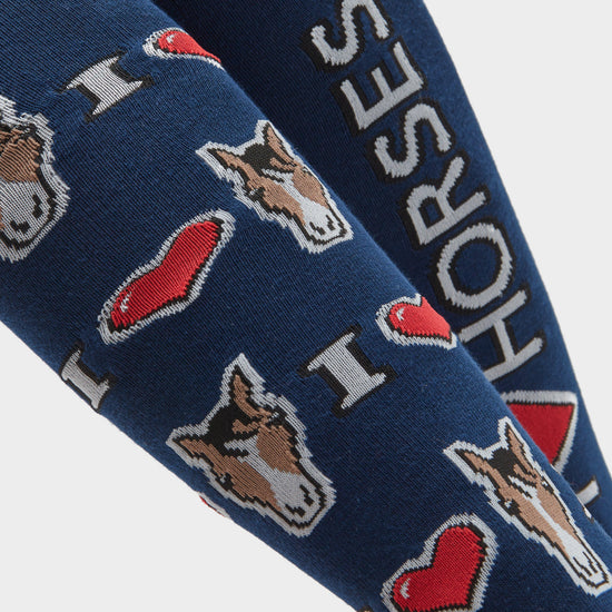 Kids Novelty Socks I Love Horses