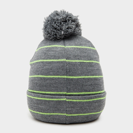 Kids Vision Stripe LED Pom Hat Grey