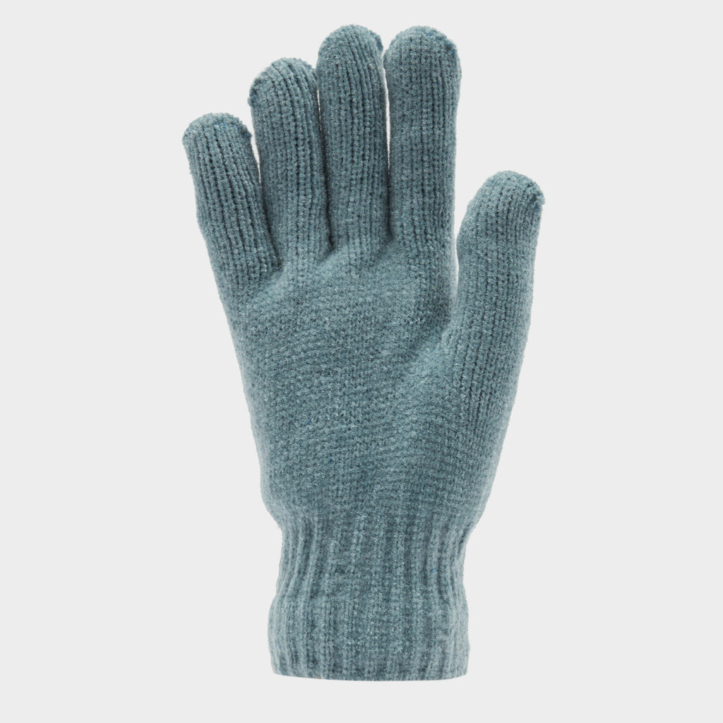Womens Chenille Gloves Grey