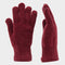 Womens Chenille Gloves Burgundy