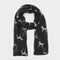 Womens Blaze Viscose Scarf Black Dogs