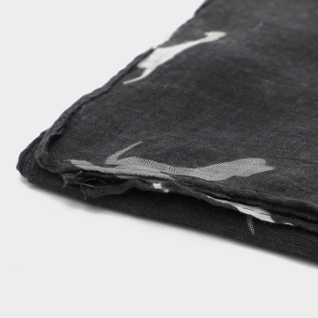 Womens Blaze Viscose Scarf Black Dogs