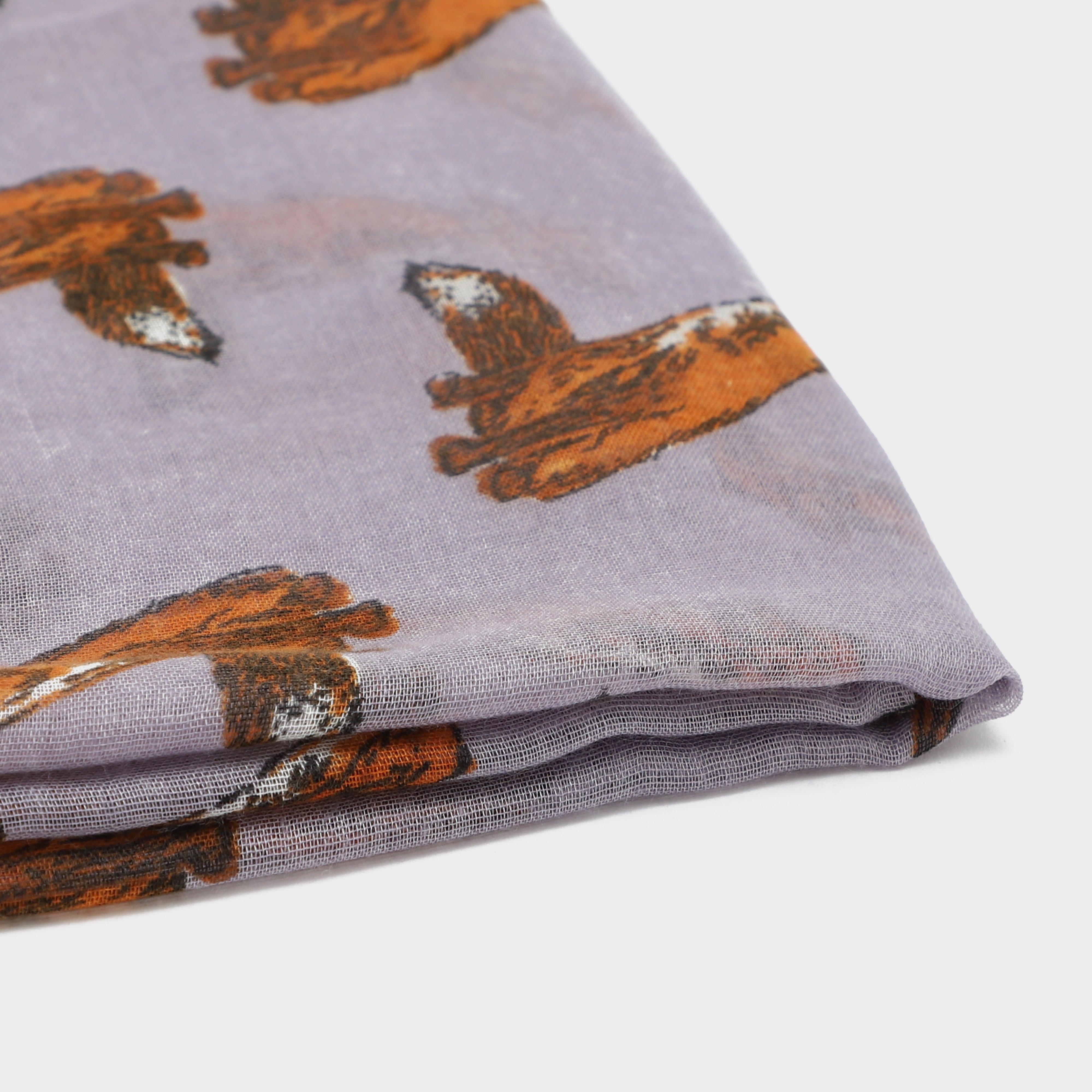 Womens Blaze Viscose Scarf Purple Fox