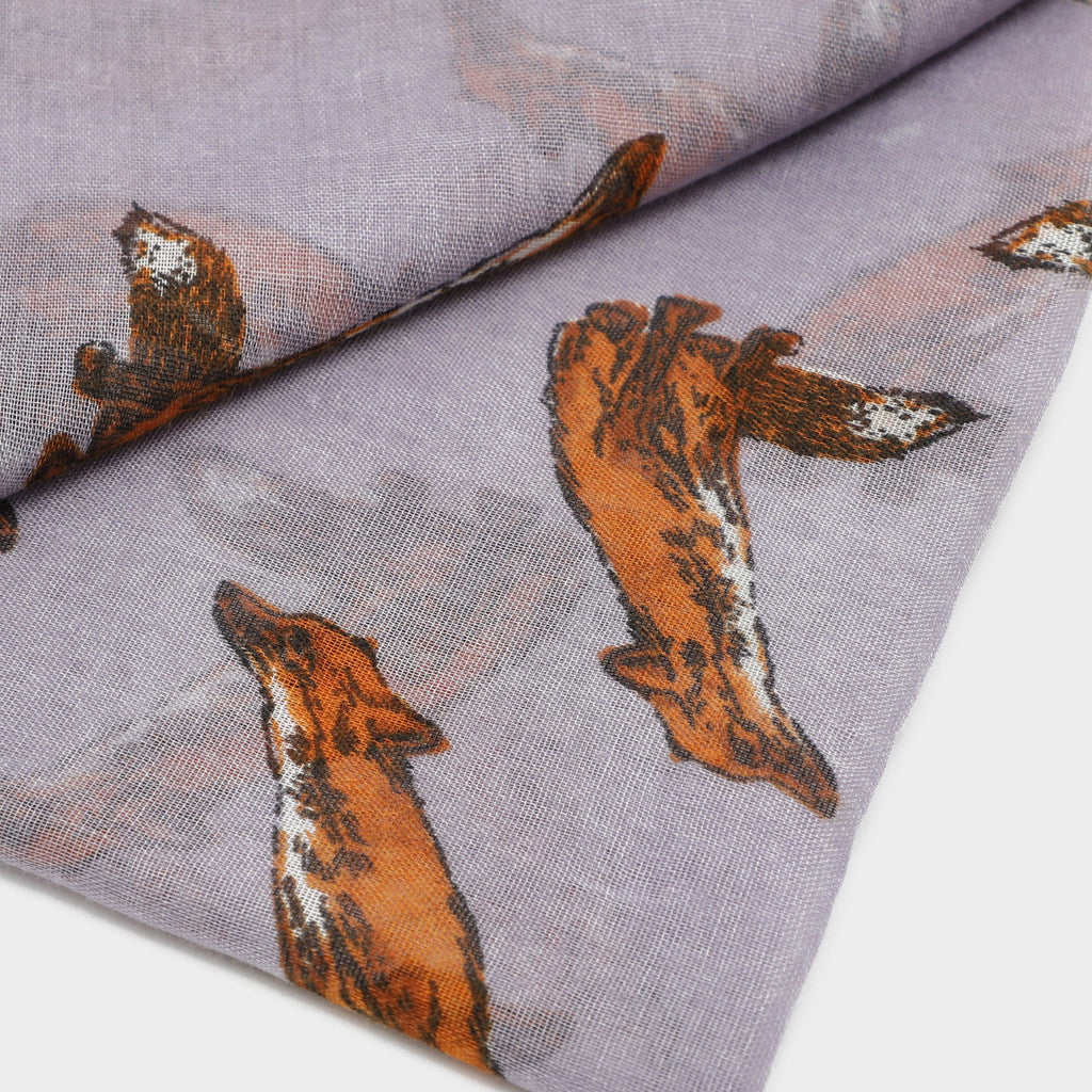 Womens Blaze Viscose Scarf Purple Fox