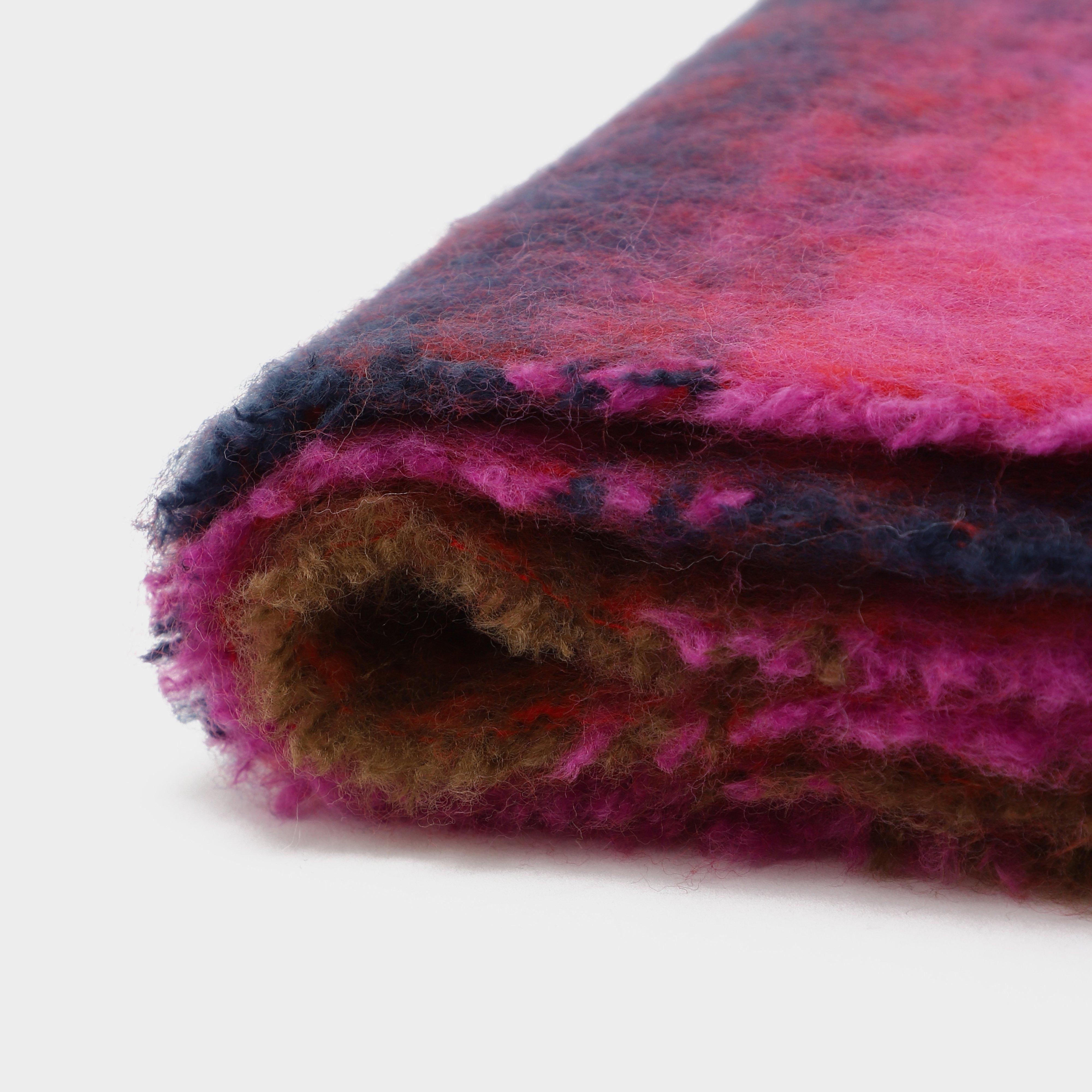 Womens Woven Scarf Pink Stripes