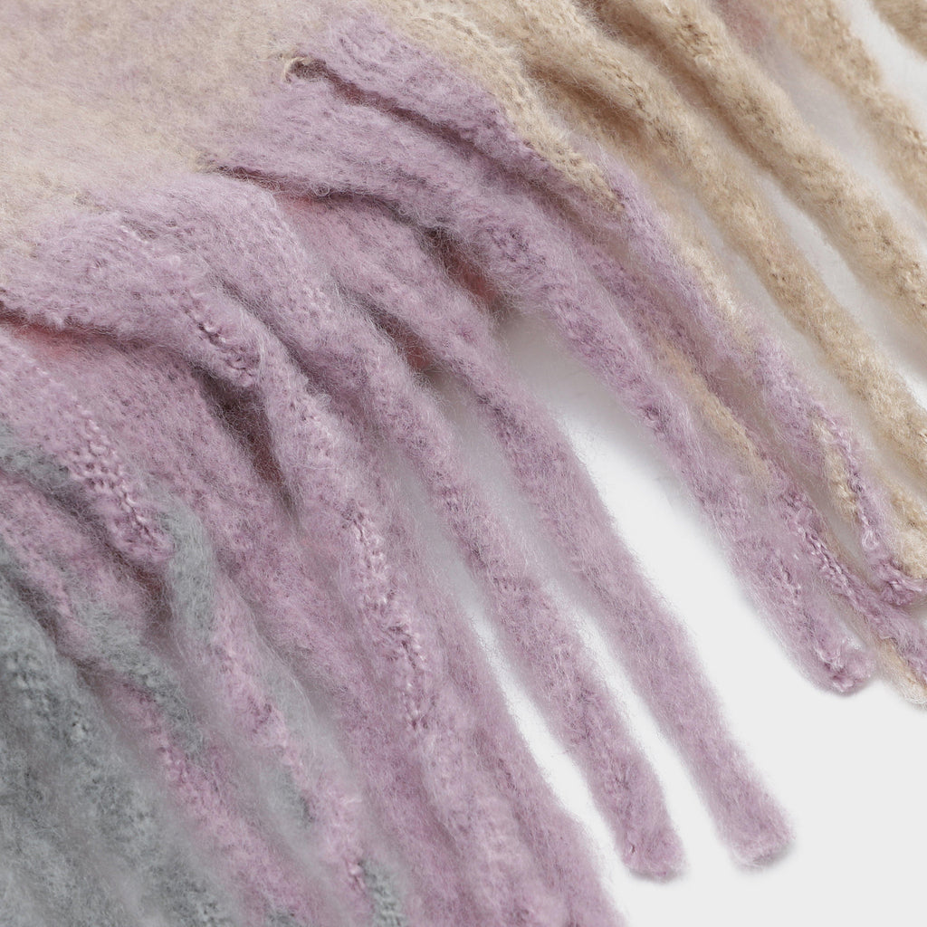 Womens Woven Scarf Multi Stripes