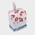 Womens Fluffy Hanging Socks Pink Leopard Print