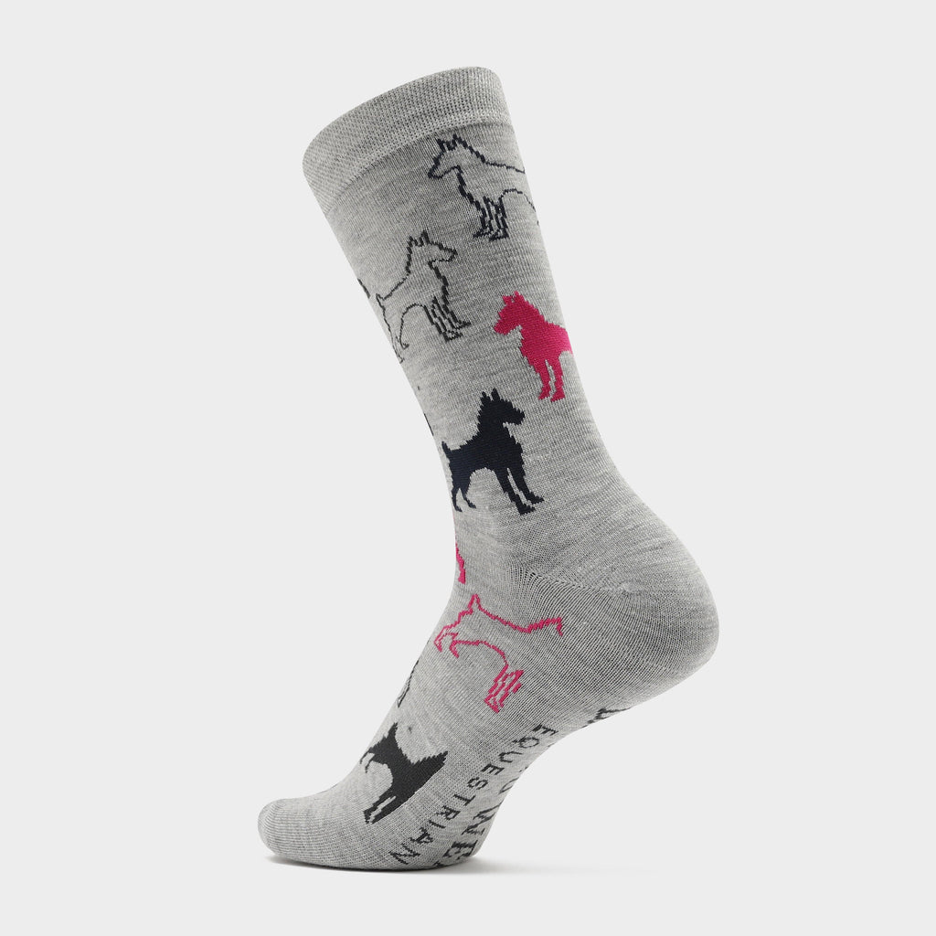 Womens Crew Socks 5 Pack Dogs