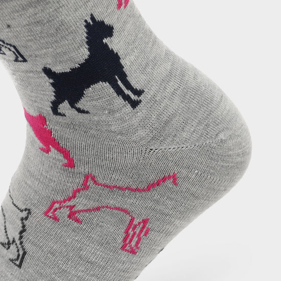 Womens Crew Socks 5 Pack Dogs