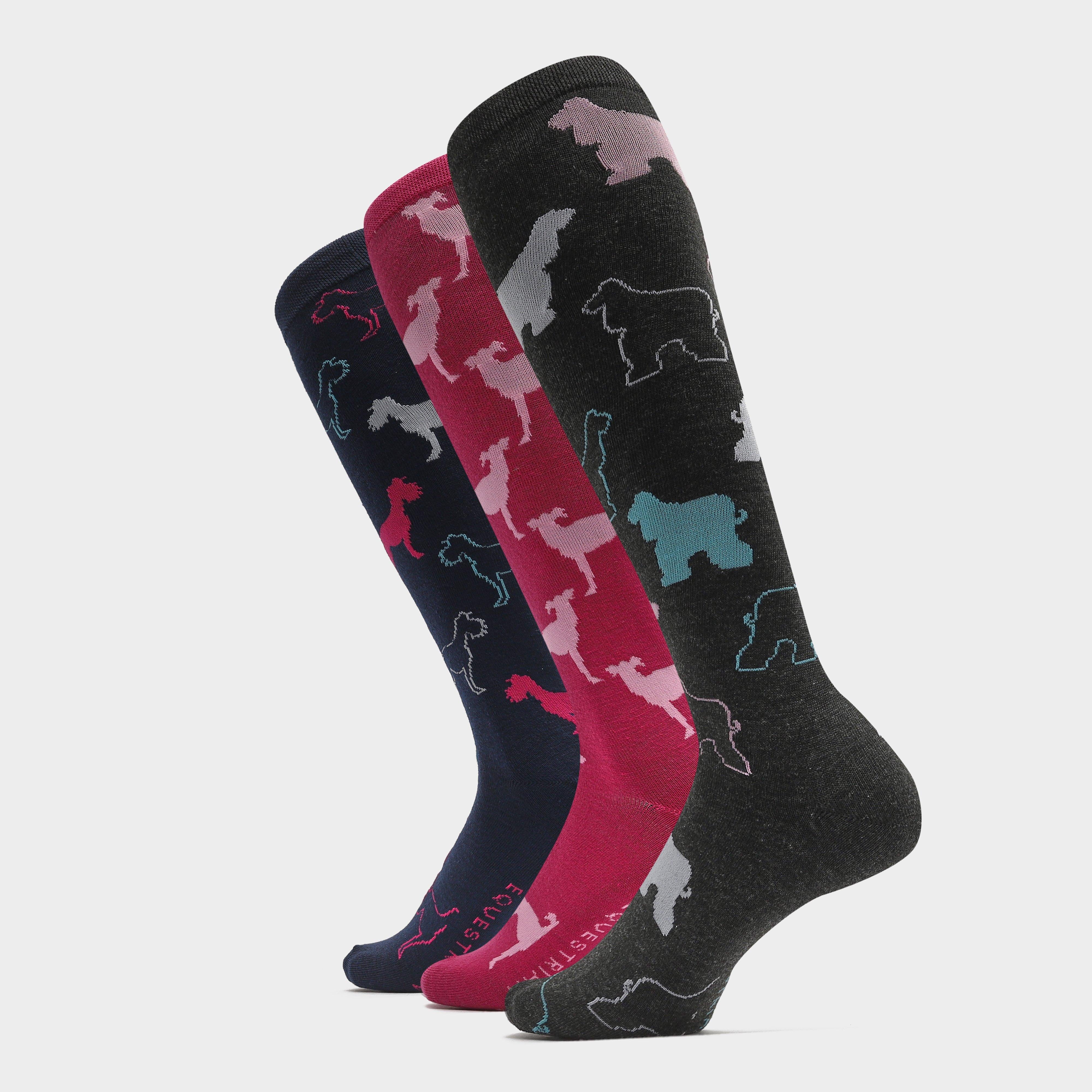 Womens Long Socks 5 Pack Dogs