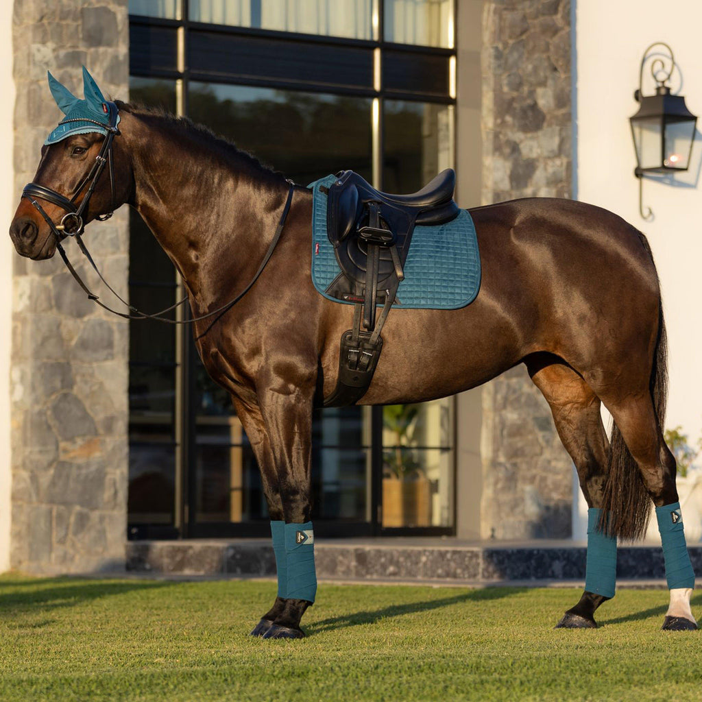 Suede Dressage Saddle Pad Marine