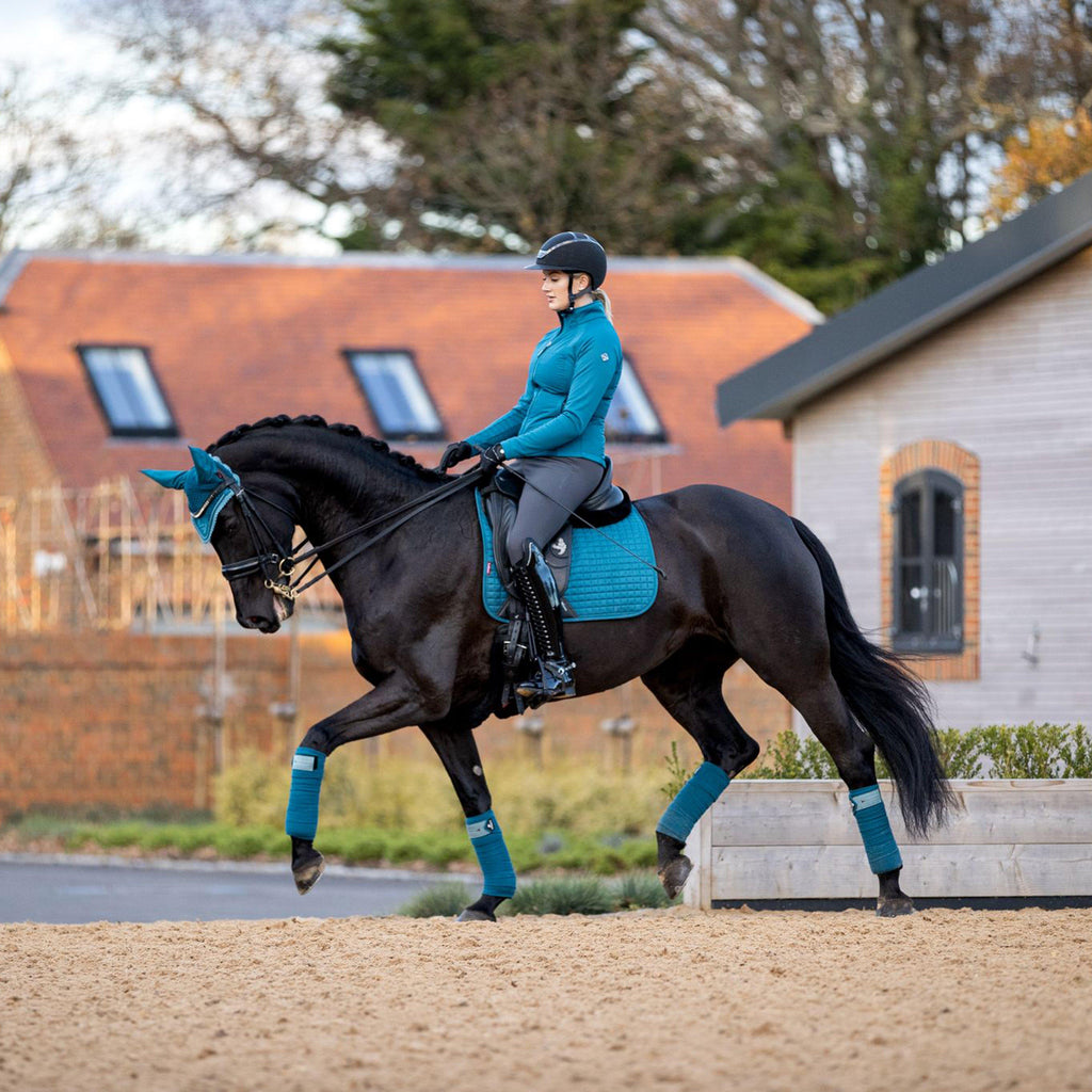 Suede Dressage Saddle Pad Marine