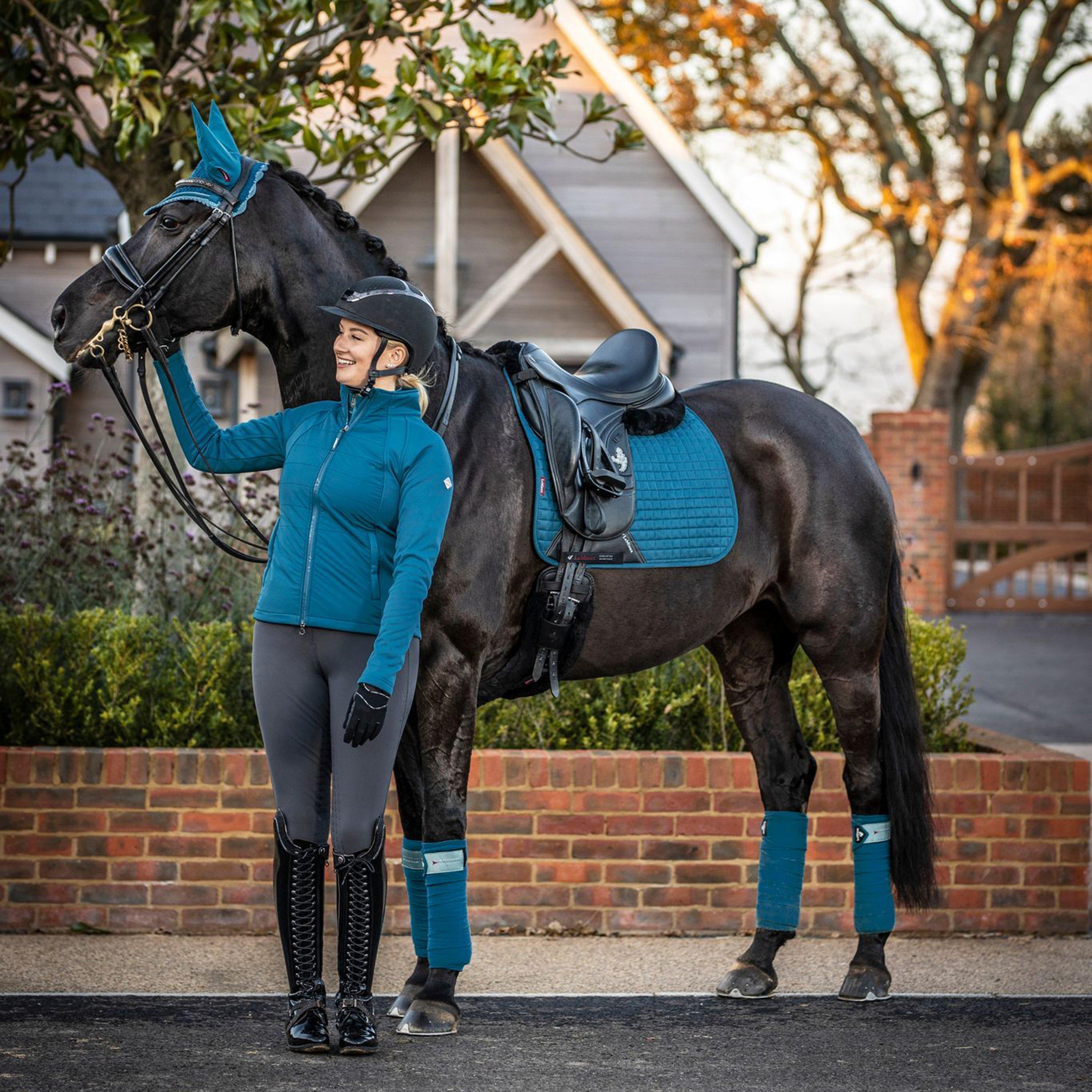 Suede Dressage Saddle Pad Marine