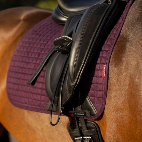 Suede Dressage Saddle Pad Fig
