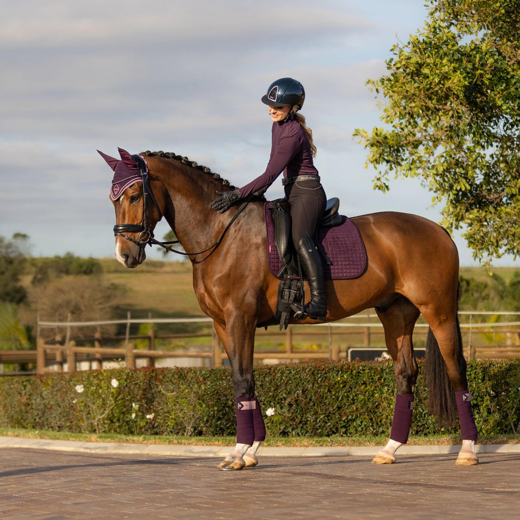 Suede Dressage Saddle Pad Fig