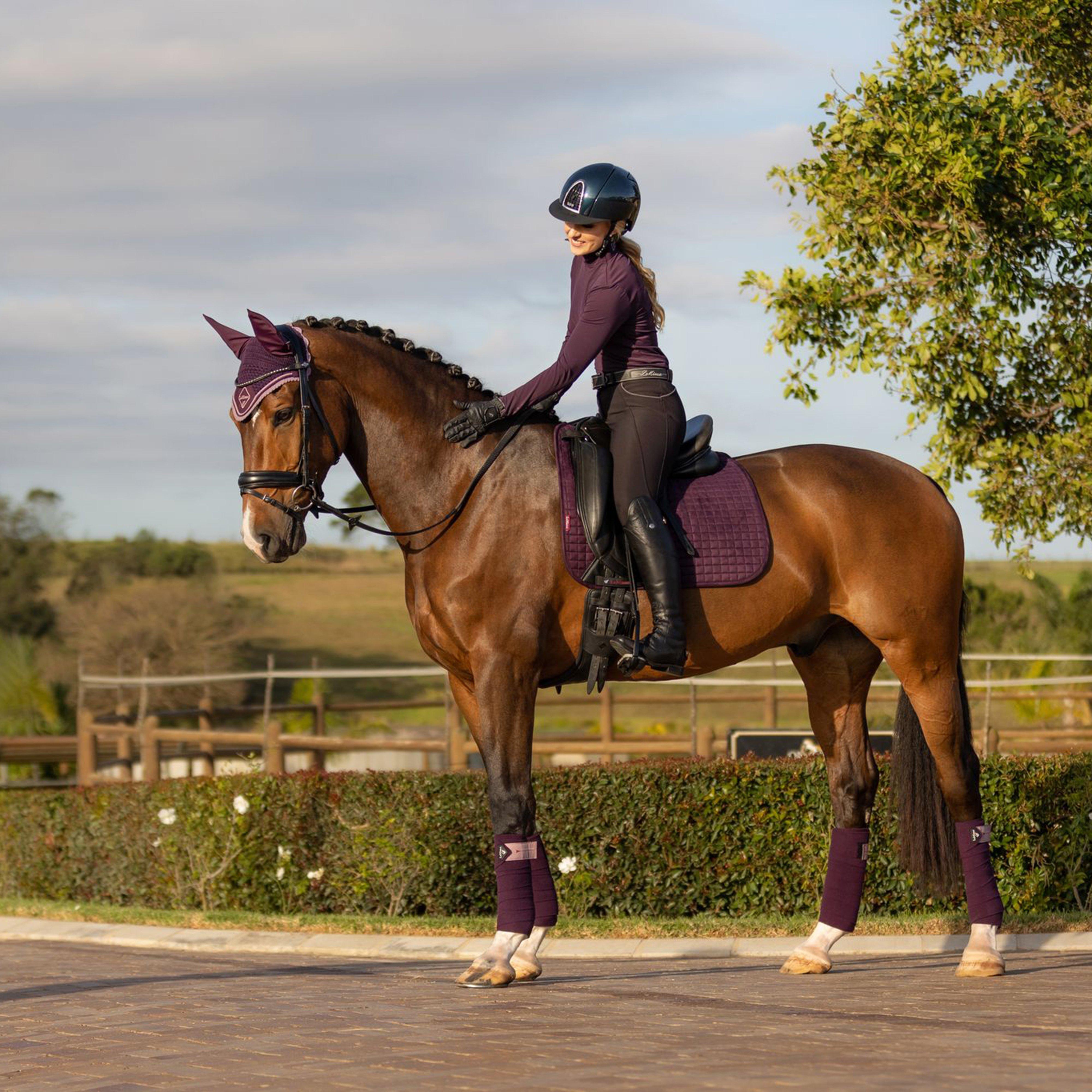 Suede Dressage Saddle Pad Fig