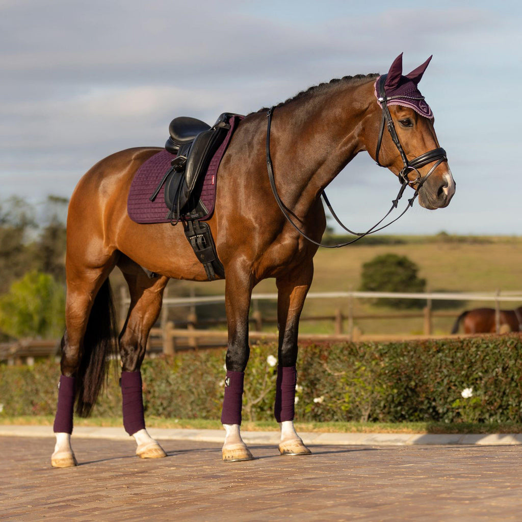 Suede Dressage Saddle Pad Fig