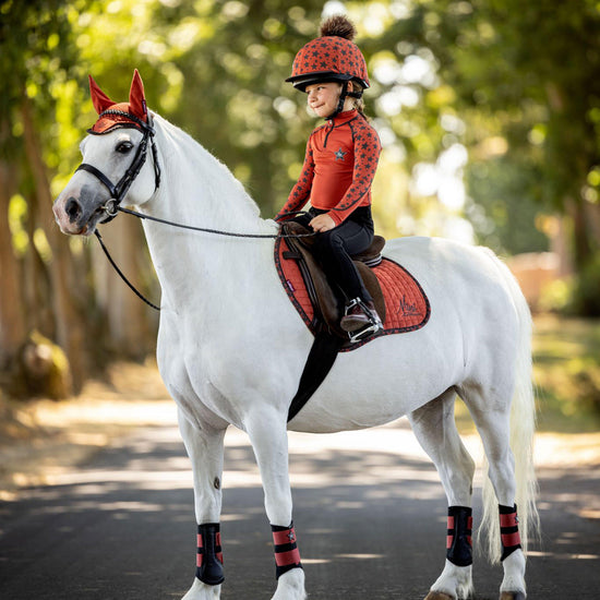 Mini Suede GP/Jump Square Saddle Pad Sienna