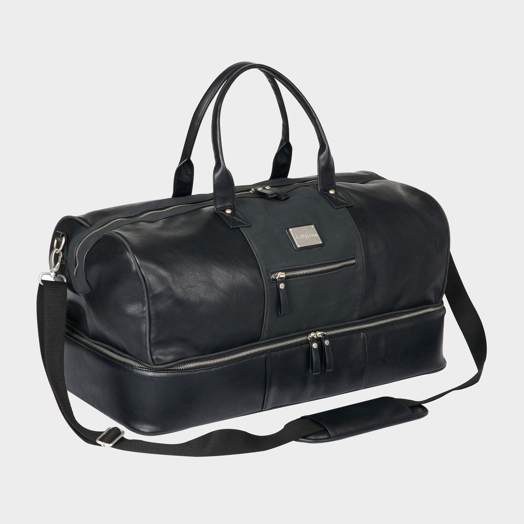 PU Leather Duffle Bag Black